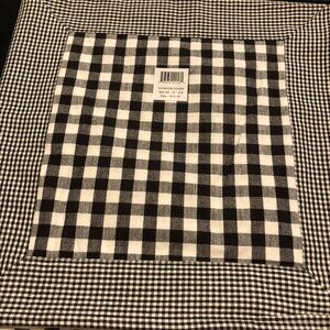 Pillow Covers 16x16 NEW Black & White Plaid Cotton Set of 2 Buffalo Plaid